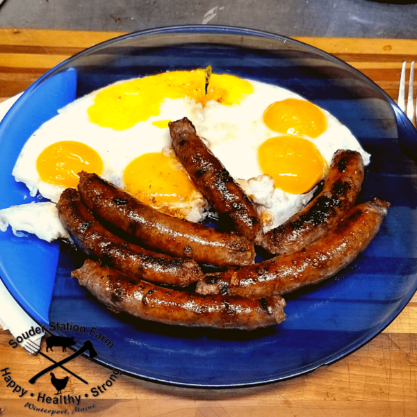 Bourbon Maple Syrup and Blueberry Breakfast Links Sausage Links-min